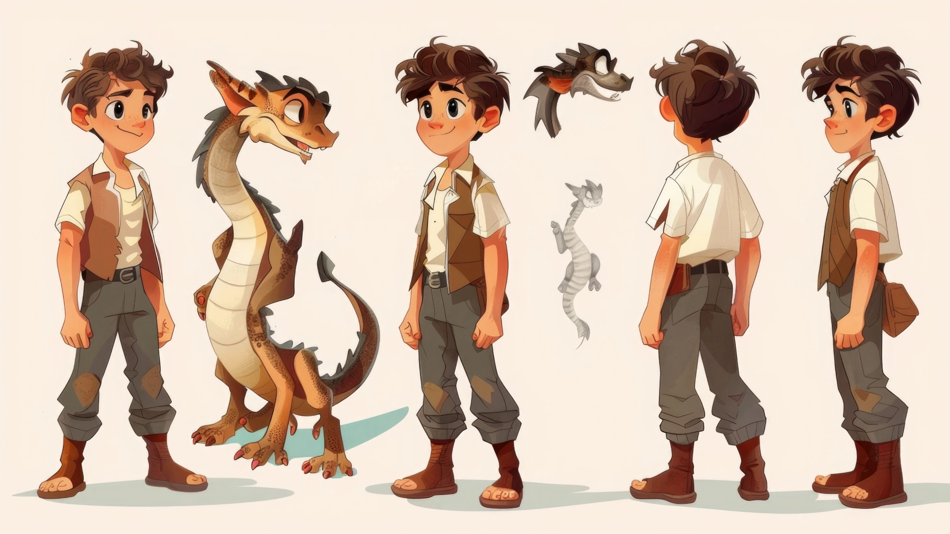 2D character boy
