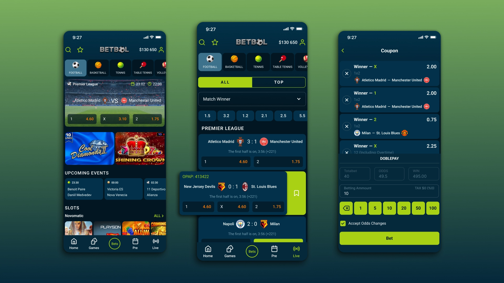 Betbol mobile app